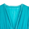 thumbnail image 3 of ITFABS Women Bikini Cover Up Solid Color Short Sleeve Cardigan Long Loose Cover, 3 of 5