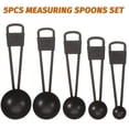 thumbnail image 3 of 5pcs Measuring Spoons Set Black Stainless Steel Nesting Measure Spoon Kit Kitchen Baking Tool, 3 of 8