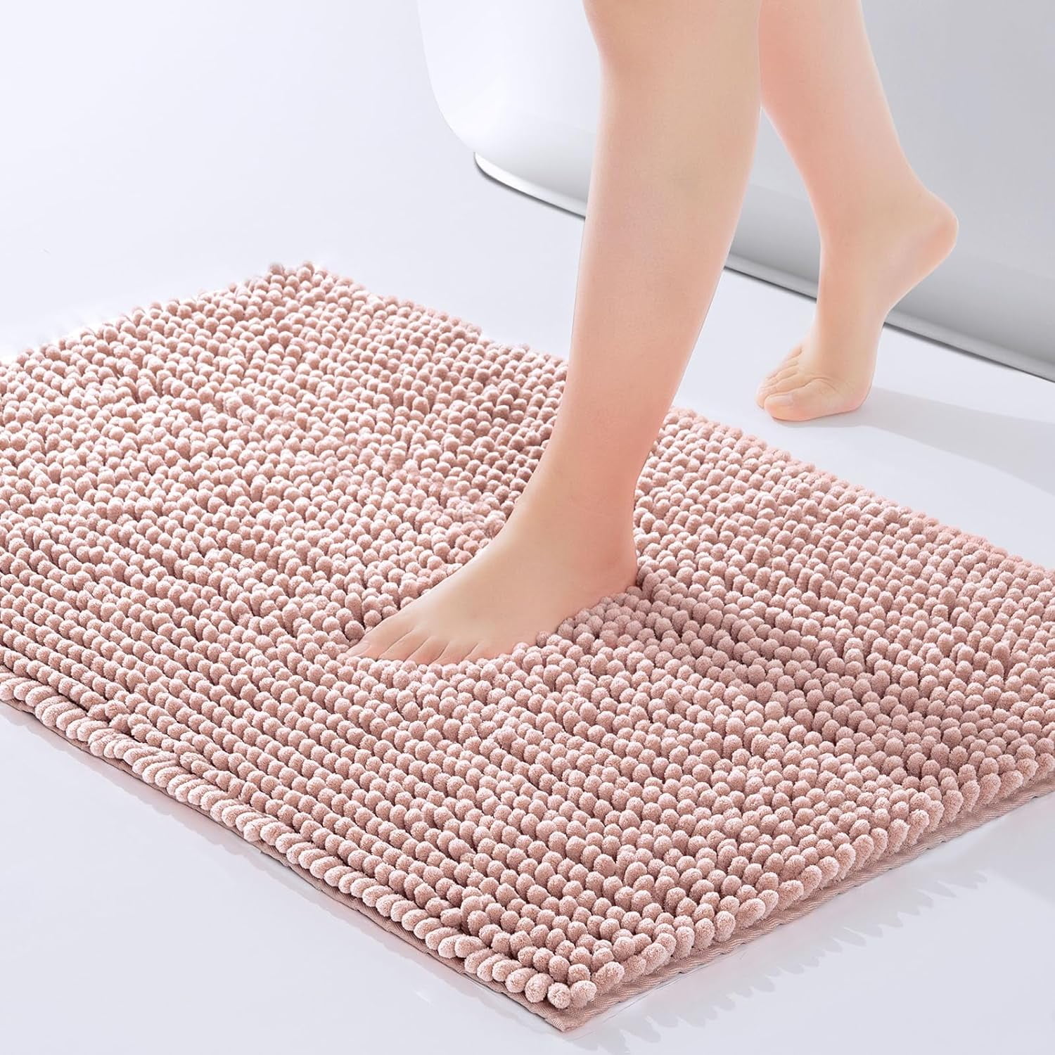 Cat Bath Mat, Hugging Plush Shower Rug, Funny Thick Water Absorbent