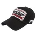 thumbnail image 3 of Hats for Women Unisex Washed Embroidery Baseball Cap Casual Street Dance Hat Black One Size, 3 of 4