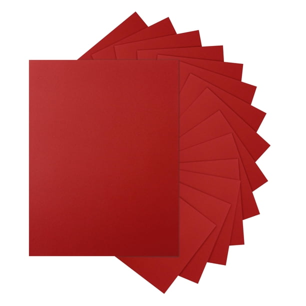 Cartulina Silunkia 100 hojas de 21,6 x 27,9 cm, 200 g/m², color rojo