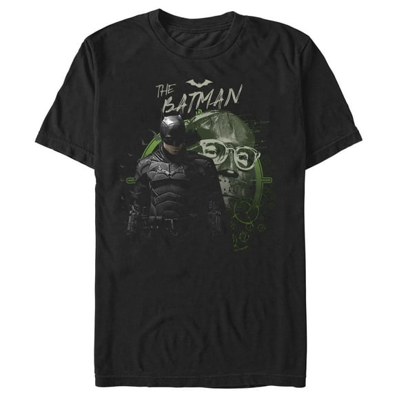 Men's The Batman Riddler and the Dark Knight  Graphic Tee Black Medium