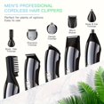 thumbnail image 6 of 2025 New 11-in-1 Men's Grooming Kit, Beard Trimmer + Electric Razor + Cordless Clippers, Travel-Friendly, Perfect Gift for Husband/Father, 6 of 6