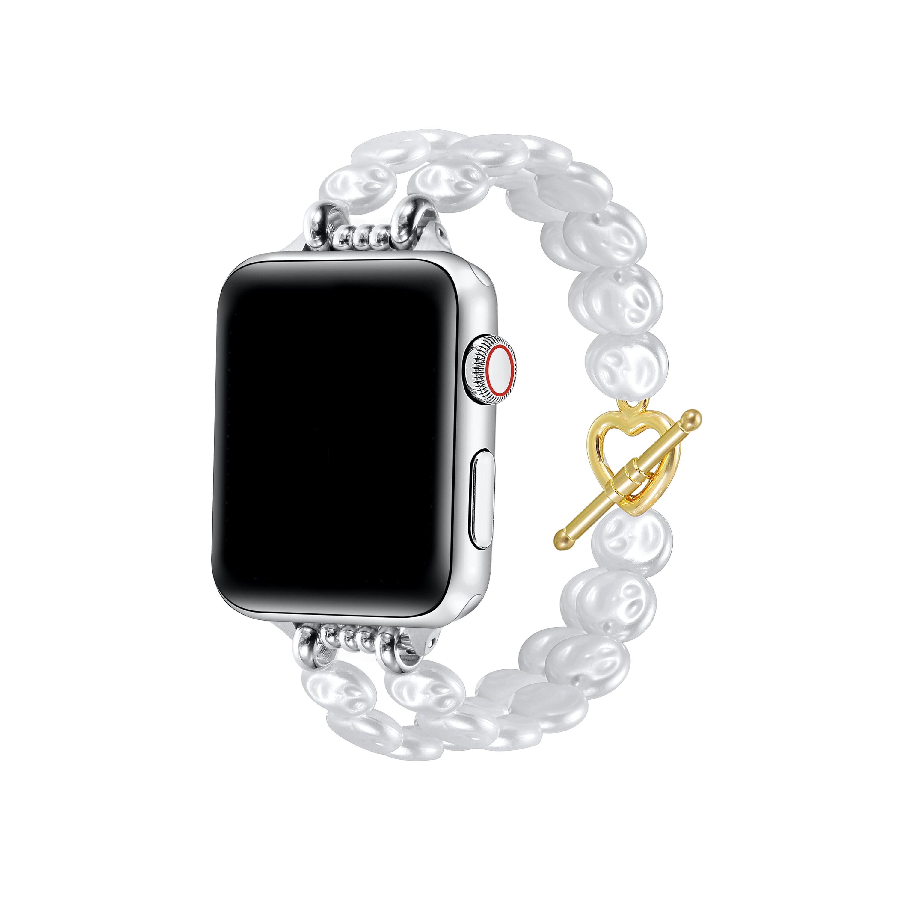 The Posh Tech★ホワイトビーズAPPLE WATCH BAND Posh Tech Women's Eloise White Pearl Band for Apple Watch