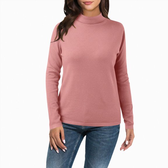 kaprioy Essentials Women's Regular-Fit Plus Size Long-Sleeve Crewneck T-Shirt Womens Long Sleeve Base Tshirts