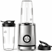 Smoothie Blender, 450W Personal Blender for Kitchen and Blend Shakes,Smoothies,Frozen Drinks, Baby Food with 2 No-BPA Portable Cups-Silver