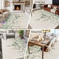 thumbnail image 5 of Eucalyptus Leaves Area Rugs 6'x9', Washable Small Throw Rugs for Kitchen Dining room, Sage Green Summer Botanical Weeping Indoor Outdoor Rug Non-Slip Low Pile Carpet Runner Reversible Floor Mats, 5 of 8