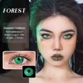 thumbnail image 4 of UYAAI-lentillas de colores para Halloween, lentes de contacto de color verde, Anime, 4 of 4
