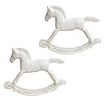 thumbnail image 2 of 2 estatuas de caballo mecedor, adornos, regalo de cumpleaños, figuras decorativas artísticas para dormitorio, escritorio, mesa, centro de mesa,, 2 of 9