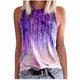 thumbnail image 1 of Camiseta holgada sin mangas con cuello redondo y estampado de moda para mujer Pompotops lopia993816, 1 of 4