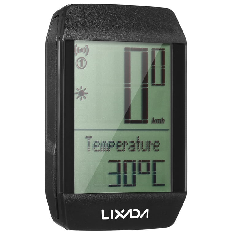 Lixada Wireless Bike Cycling Computer Waterproof Speedometer with