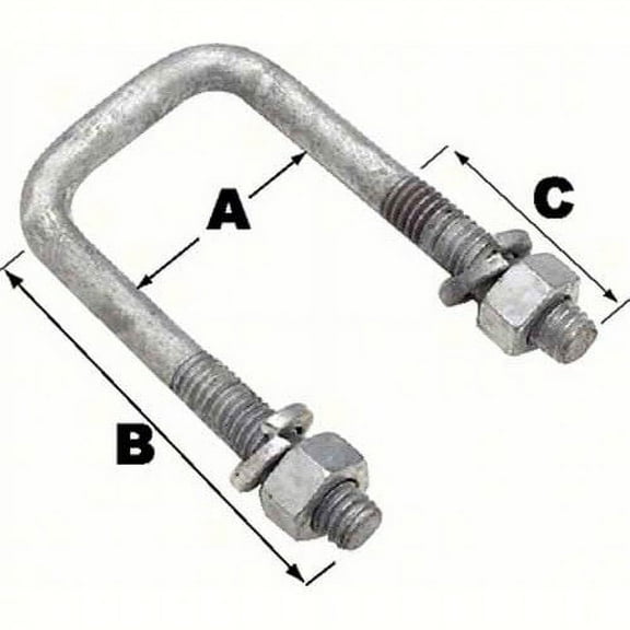 (Price/EA)Seachoice 57230 Sq U-Bolt-3 1/16X4 5/16-(Bulk