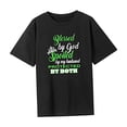 thumbnail image 4 of Camiseta Para Mujer Ropa De Verano Camisa De Cuello Redondo Para Caminar Deportes Compras XL, 4 of 7