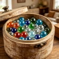 thumbnail image 4 of 70Pcs Glass Marbles, Solid Round Marbles for Board Games, DIY Decorations and Home Furnishings, Party Decorations (14mm & 16mm, Multicolor), 4 of 9