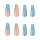 thumbnail image 4 of Coffin Fakes Nails Uñas extralargas para mujer, uñas de lujo, uñas con diamantes de imitación, uñas postizas acrílicas, uñas de bailarina de cobertura completa, 24 piezas, 4 of 5