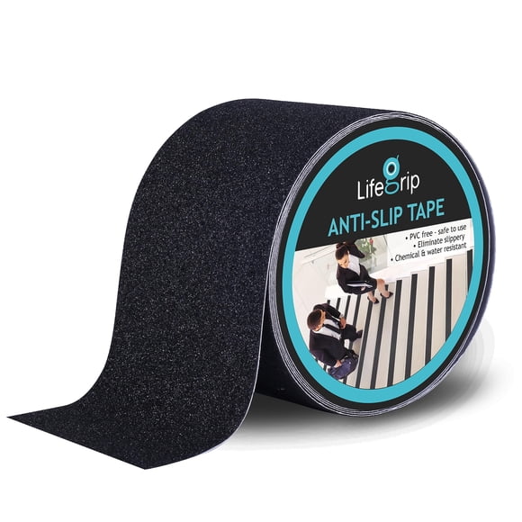 Cinta antideslizante de tracción LifeGrip de 4 cm x 11,6 m para escaleras