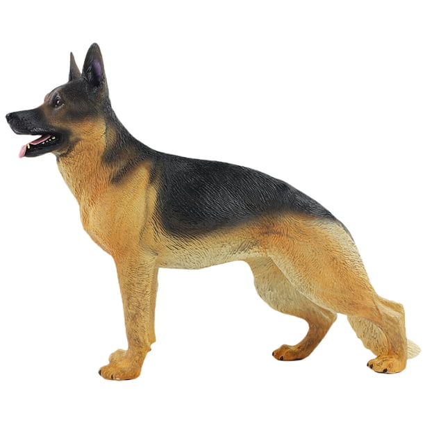 ColoMX Pastor perro estatua realista perro modelo fotografía perro figura cachorro ornamento