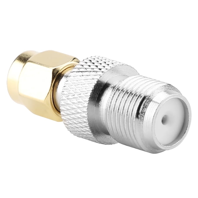 2 piezas SMA macho a F hembra RF adaptador coaxial conector de acoplamiento recto