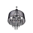 thumbnail image 3 of CWI Lighting Amelia 6 Light Drum Shade Metal Chandelier in Chrome, 3 of 6