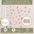 thumbnail image 3 of Leopard Animal Print Wall Vinyl Circle Stickers Rings Decals, Tan, 3 of 4