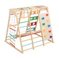 thumbnail image 4 of YIYADO Indoor Climbing Set, 9-in-1, High-Quality Wood, Anti-Slip Grooves, 2-in-1 Slide and Climb, 4 of 7