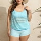 thumbnail image 1 of Augper Ladies Fashion Multicolor Print Back Cutout Swimming Trunks Sling Women Split Swimsuit, 1 of 6