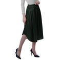 thumbnail image 5 of Moomaya Women Gathered Skirt w/ Pockets Elastic Waist Solid Flowy Summer Skirts, 5 of 6