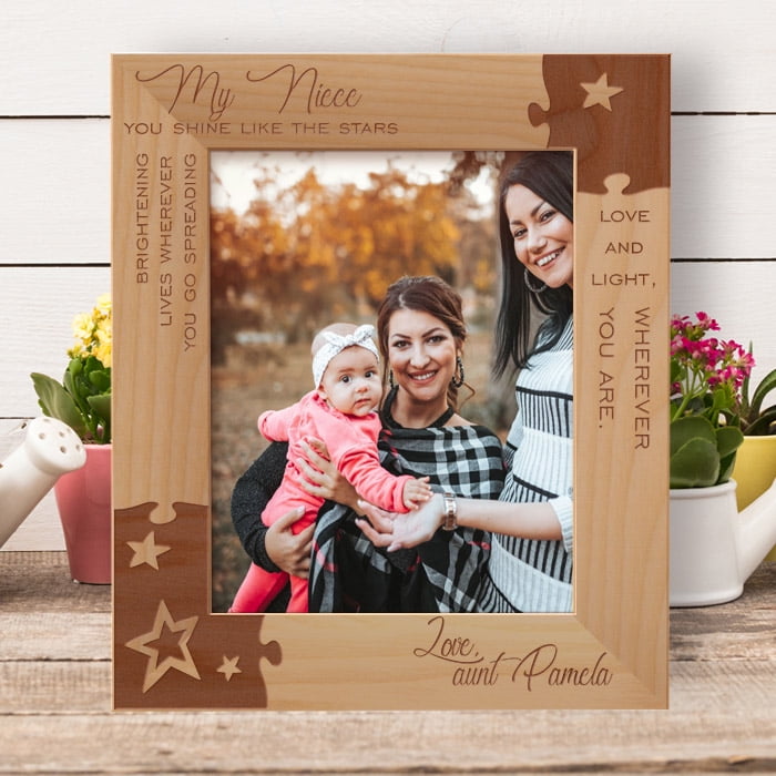 My Niece You Shine Like The Stars Love And Light Personalized Wooden