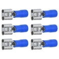 thumbnail image 2 of Spade Connector, Corrosion Resistance Widely Used Female Spade Connector Thermal Insulation 100PCS Conductivity  For Electrical Equipment Blue,Red, 2 of 8