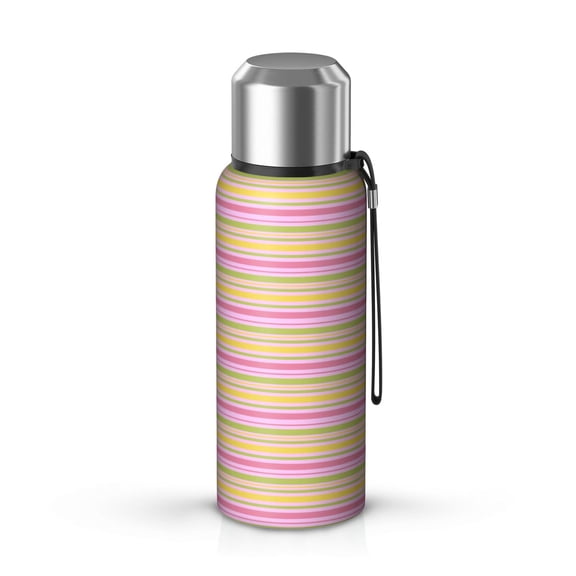 Modern 20oz Stainless Steel Thermal Bottle with Tea Filter and Cup Lid, Vacuum Insulated Coffee Mug with 316L Inner Liner, Leakproof Travel Thermos for Office, Commute & Outdoor