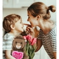 thumbnail image 5 of DolliBu Happy Mother's Day Super Soft Plush Squat Lion - Cute Stuffed Animal Present with Pink Heart Message for Best Mommy, Grandma, Wife, Daughter - Cute Wild Life Plush Toy Gift - 8 Inches, 5 of 6
