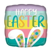 burton+BURTON 17" Happy Easter Bunny Ears Square