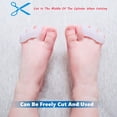 thumbnail image 4 of Última versión del separador y separador de dedos de gel para niños para separar y corregir los dedos de los pies (niños, blanco, 2 piezas), 4 of 5
