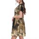 thumbnail image 2 of Disketp Ancient Skull Cave Landscape para Vestido de Manga Corta para Mujeres, Vestidos de Verano para Mujeres, Casual y Holgado para la Playa, 2 of 6