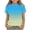 Light Blue, variant on CYRBOKO Girls T-Shirts, Gradient Crew Neck Short Sleeve Casual Summer Tees Pink Size 7-8 T