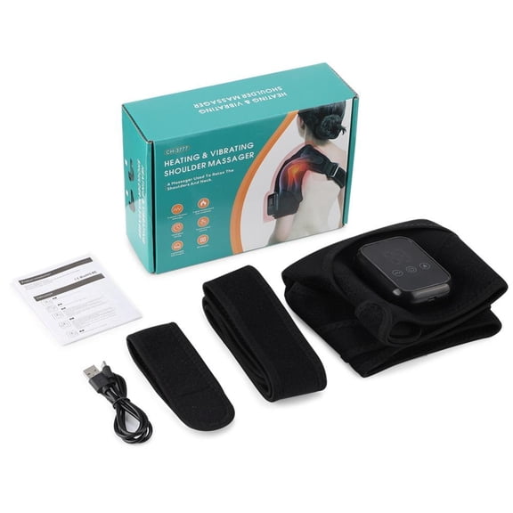 Heated Shoulder Braces for Men Women, Electric Shoulder Heating Vibration Massager