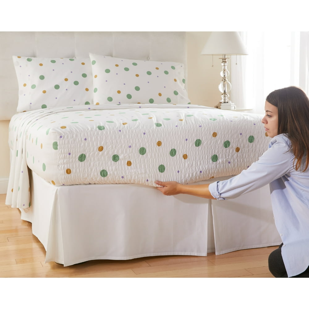 BrylaneHome 300-Tc Cotton Printed Bed Tite Sheet Set - Walmart.com