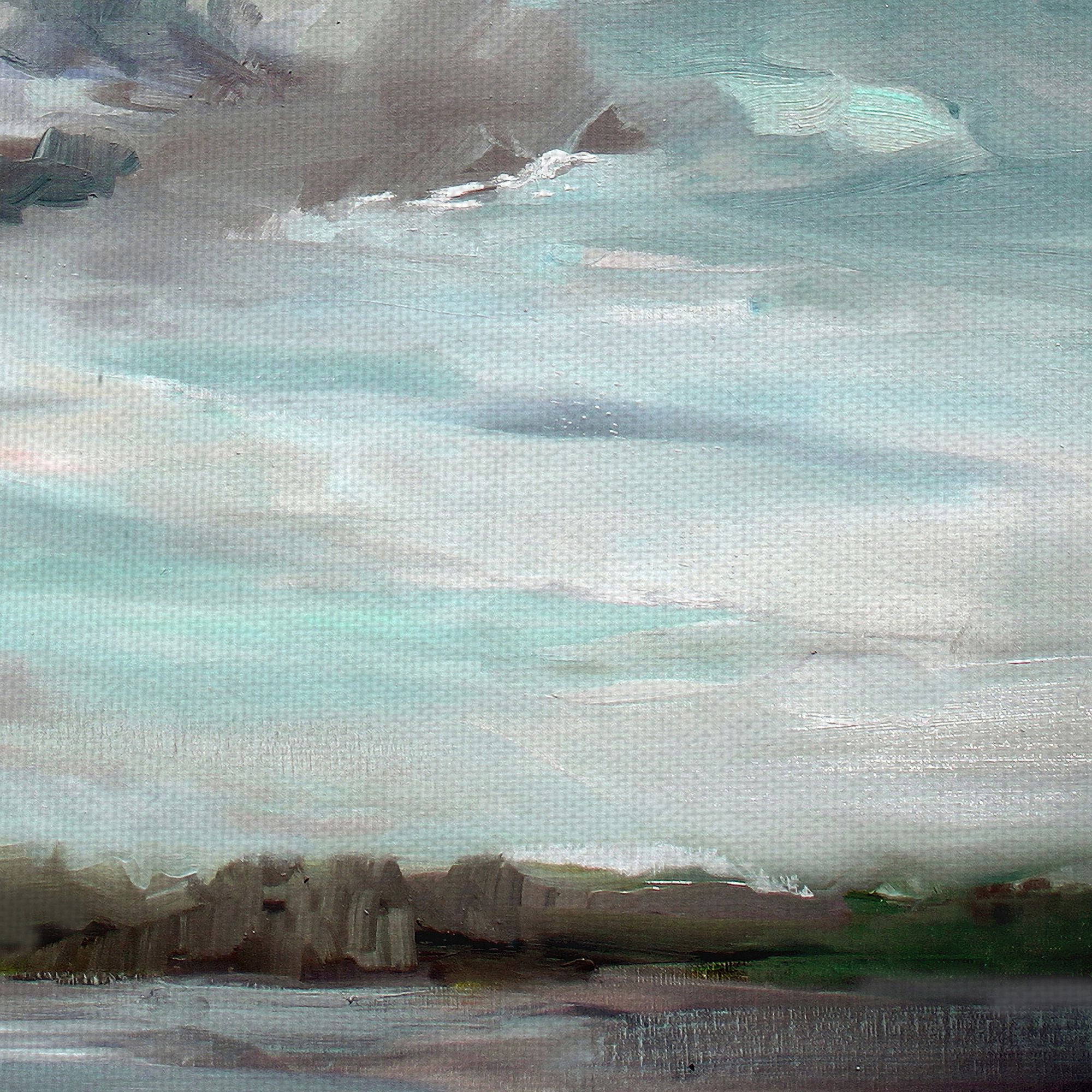 Masterpiece Art Gallery Cloudy Days Landscape Canvas Art Print 35" x 35"