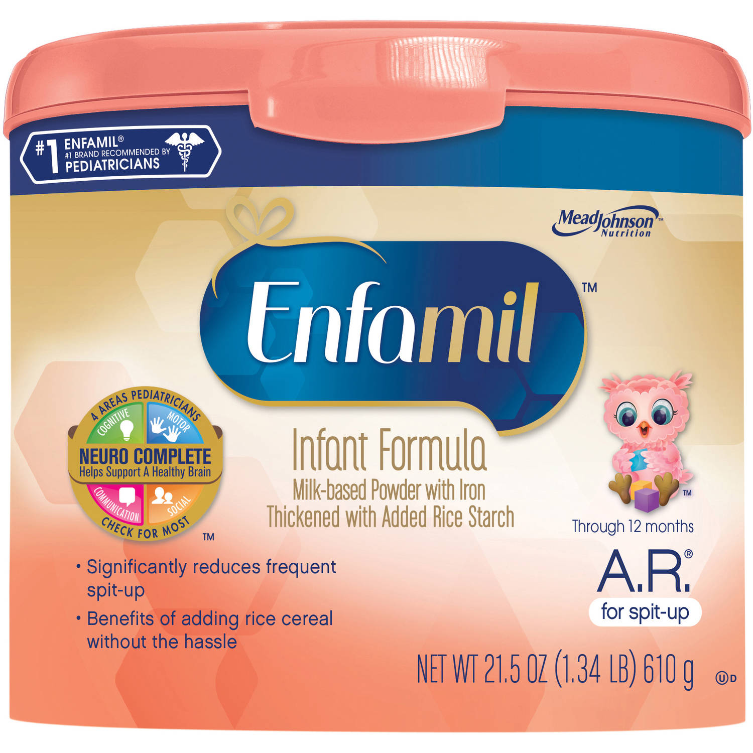 Enfamil Newborn baby formula 12.5 oz Powder Can, Pack of 6