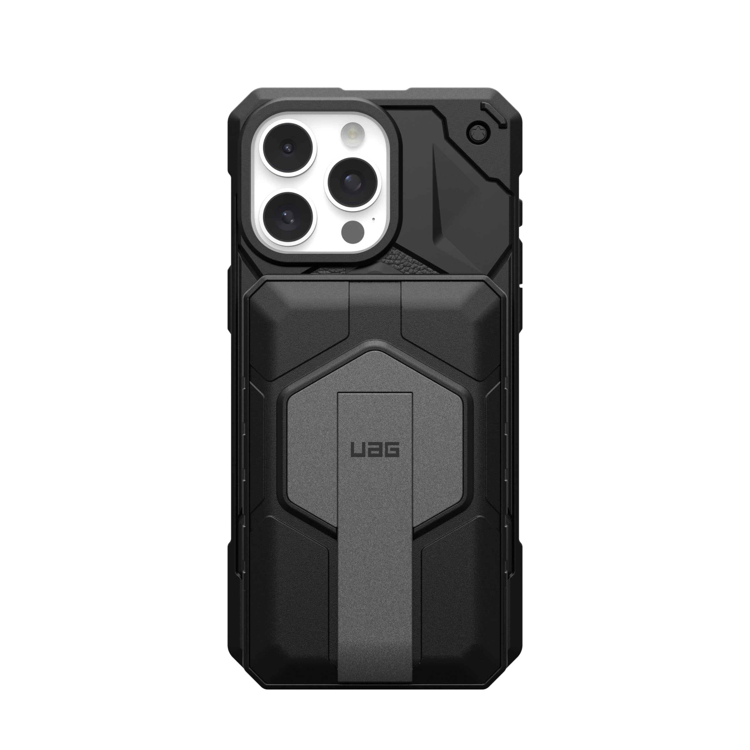 UAG 10000mAh Power Bank SRGE 20W 2-Port USB-C USB Magnetic Wireless Portable Charger Fast Charging Battery Pack w/Kickstand Compatible with iPhone 17, Samsung Galaxy S25, Black/Grey