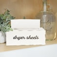 thumbnail image 3 of AuldHome Design Dryer Sheet Dispenser; Countertop Rustic White Fabric Softener Sheet Holder for Laundry Room, 3 of 9