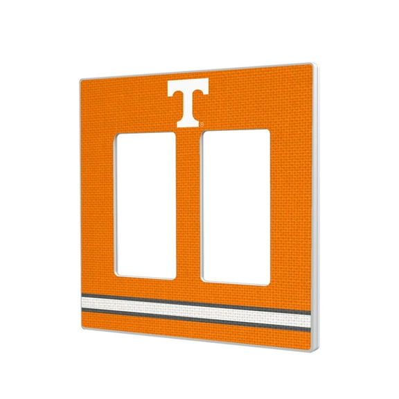 Tennessee Volunteers Stripe Design Double Rocker Light Switch Plate