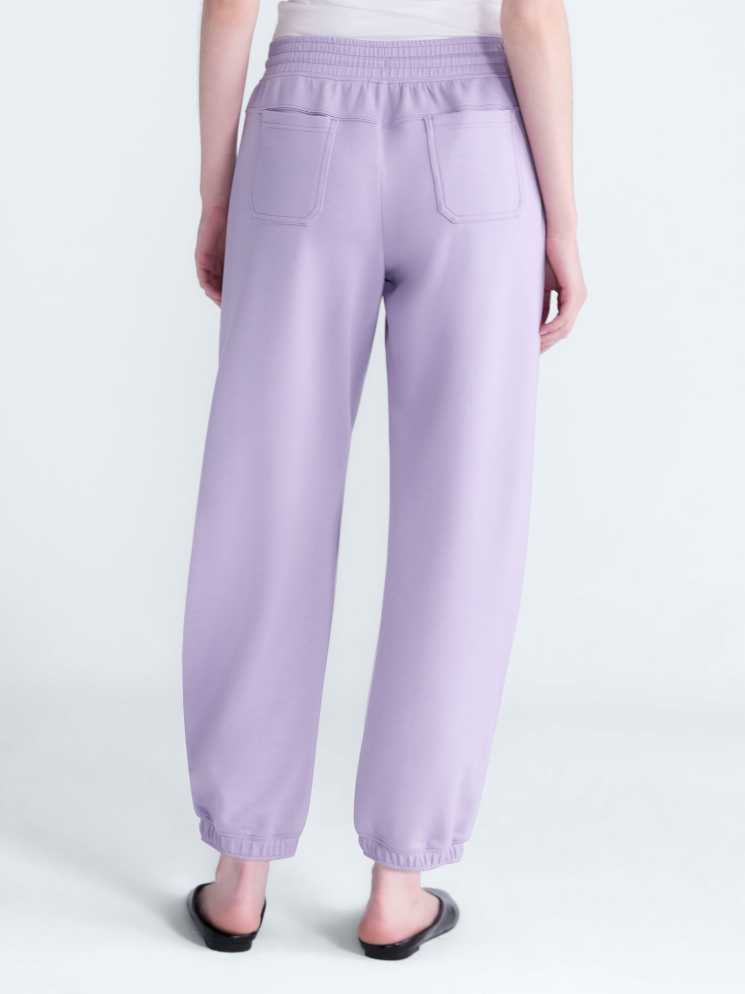 Scoop Women's and Women's Plus New Scubaknit Barrel Pants, Sizes XS-4X