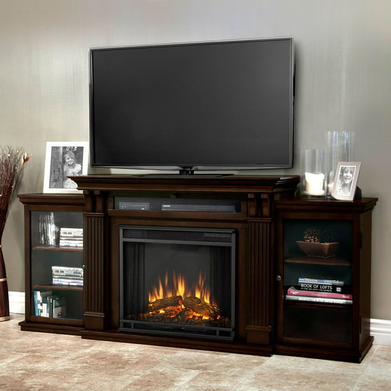 Free Shipping. Buy Real Flame Calie Entertainment Center Electric Fireplace - Dark Walnut at Walmart.com