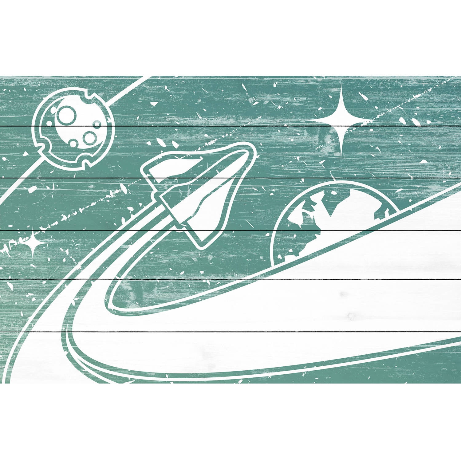Marmont Hill ''Through the Planets'' Graphic Art on Wood