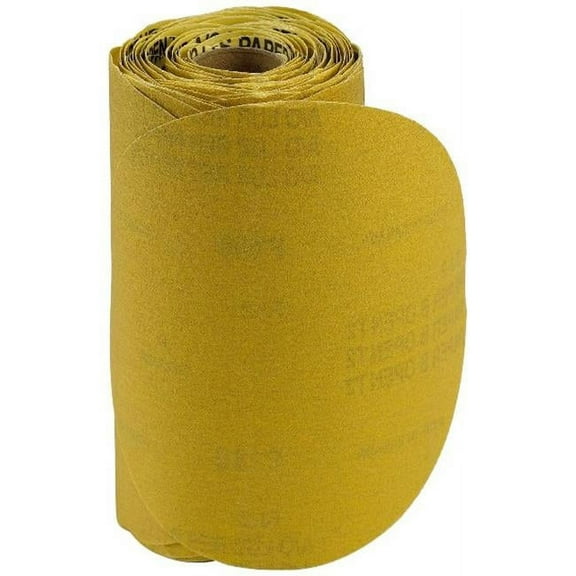 Norton 63642506182 06182 A296 Series Sanding Disc Roll, 6 in, P80 Grit, Aluminum Oxide, PSA Attachment