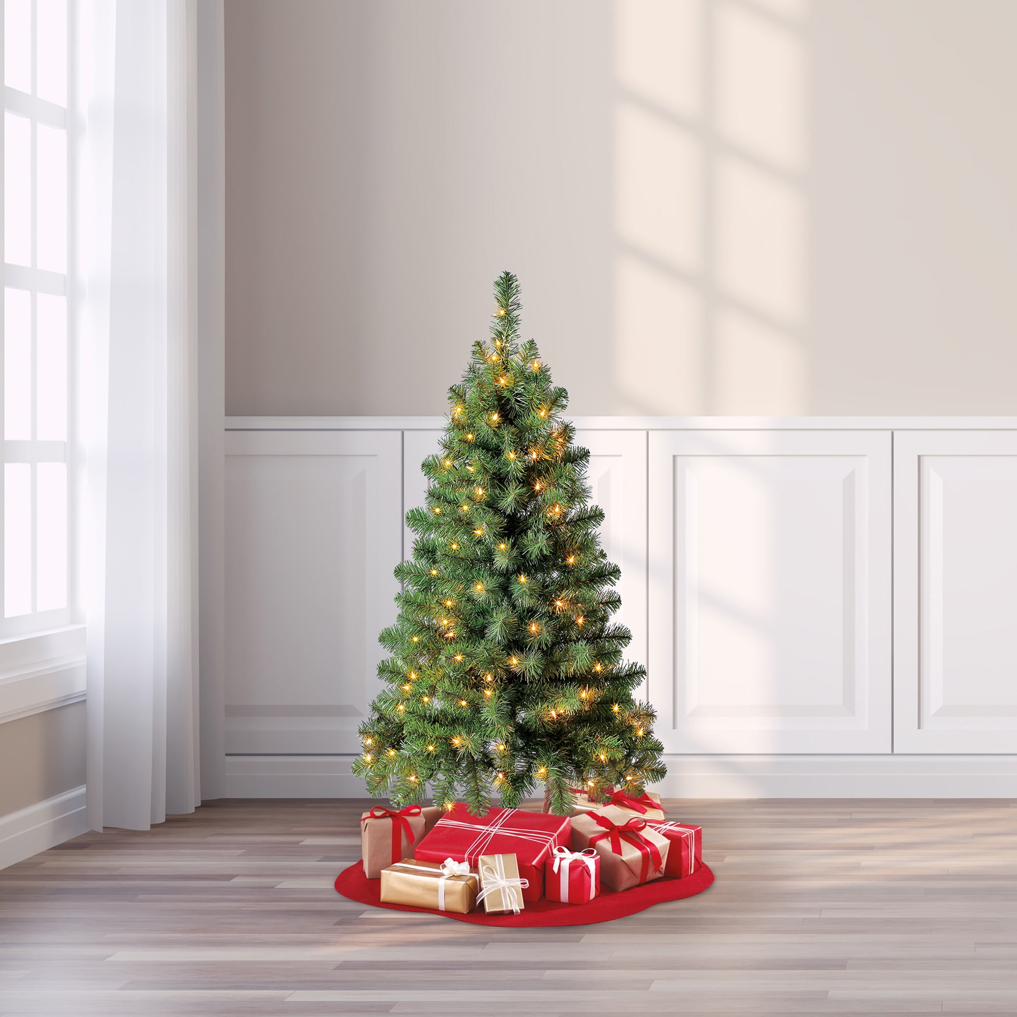 Buy Holiday Time Prelit 105 Clear Incandescent Lights, Indiana Spruce