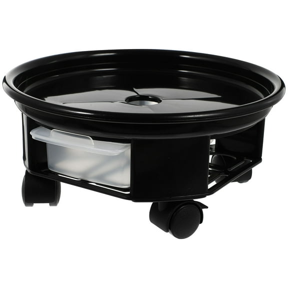 WHAMVOX  Movable Stand Plant Tray with Wheels Wheeled Planter Flower Pot Holder