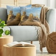 thumbnail image 5 of Ambesonne Cactus Throw Pillow Cover 2 Pack, Saguaros Boulders Sunset, 24", Pale Blue Pale Brown, 5 of 5