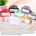 thumbnail image 4 of Uxcell Table Name Place Cards,50pack Favor Decor Hollow Lace Design Seat Blank Card, Red, 4 of 5